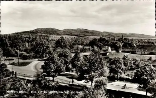 Ak Northeim in Niedersachsen, Blick auf die Langebrücke und die Stadt