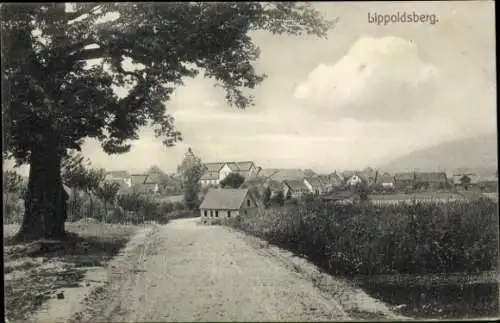 Ak Lippoldsberg Wahlsburg Weserbergland, Teilansicht