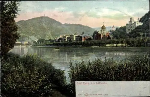 Ak Bad Ems an der Lahn, Ufer, Teilansicht