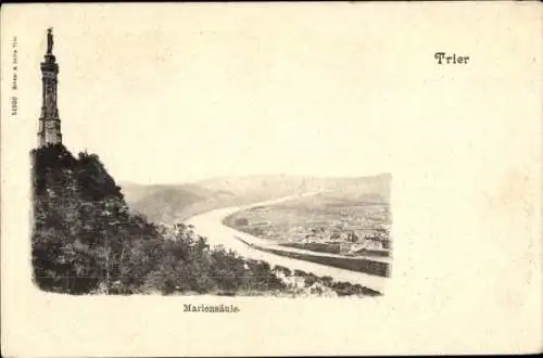 Ak Trier an der Mosel, Mariensäule, Panorama