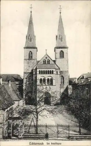 Ak Echternach Luxemburg, Vur sur la basilique