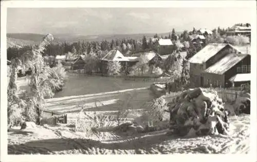 Ak Masserberg in Thüringen, Panorama, Winter