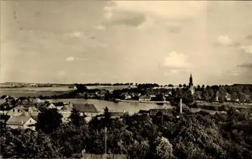 Ak Malchow in Mecklenburg, Blick vom Turm, Gesamtansicht