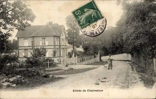 Ak Chalmaison Seine et Marne, Eingang