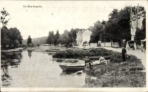 Ak Bas Samois Seine et Marne, Blick auf die Marne