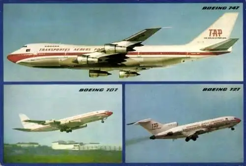 Ak Boeing 747, Boeing 707, Boeing 727, TAP Airlines, Passagierflugzeuge