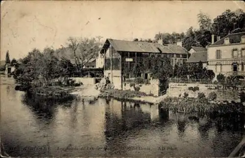 Ak Harcourt Eure, Bords de l'Orne, Gebäude