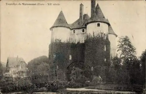 Ak Vernonnet Eure, Tourelles