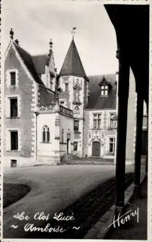 Ak Amboise Indre et Loire, Le Clos Luce, Ancienne Demeure de Leonard de Vinci