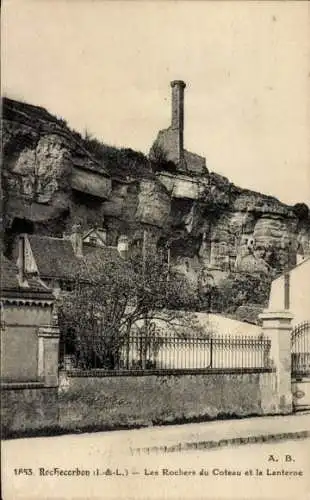 Ak Rochecorbon Indre et Loire, Les Rochers du Coteau, la Lanterne