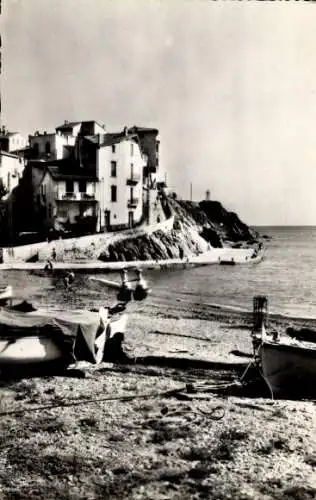 Ak Banyuls sur Mer Pyrénées-Orientales, Cap Doune, Barques de peche sur la plage