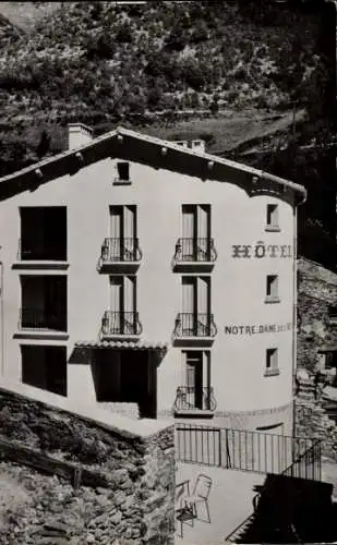 Ak La Preste Pyrénées Orientales, Hotel Notre-Dame des Neiges, La Forge de la Preste