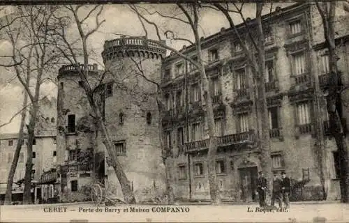 Ak Céret Pyrénées Orientales, Porte du Barry, Maison Companyo