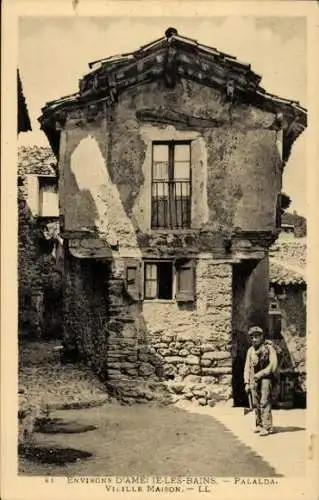 Ak Amélie les Bains Palalda Pyrénées Orientales, altes Haus