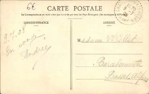 Ak Chatillon-d'Azergues Rhône, Ruines d'un vieux Chateau construit en 1621