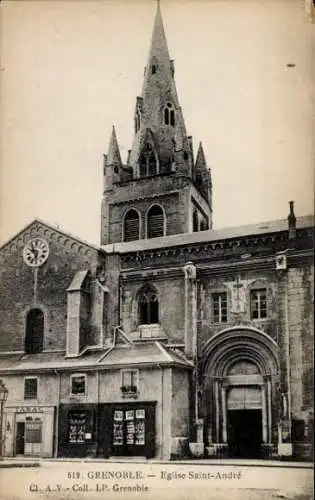 Ak Grenoble Isère, Kirche St. Andre