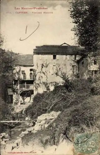 Ak Capvern Hautes Pyrénées, vieilles Maisons