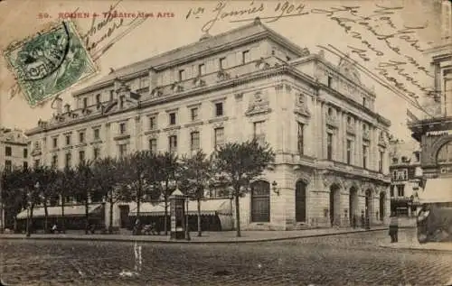 Ak Rouen Seine Maritime, Theatre des Arts