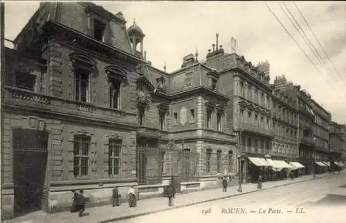 Ak Rouen Seine Maritime, Post