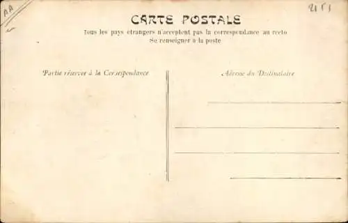 Ak Karikatur von einem Mann