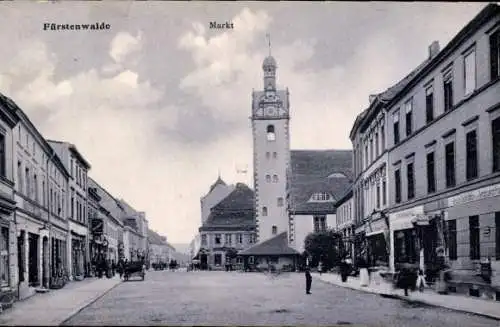 Ak Fürstenwalde an der Spree, Markt