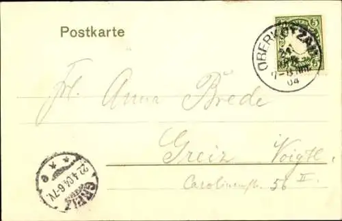 Ak Hof an der Saale Oberfranken Bayern, Teilansicht