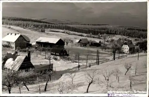 Foto Ak Falkenhain Altenberg im Erzgebirge, Winteransicht