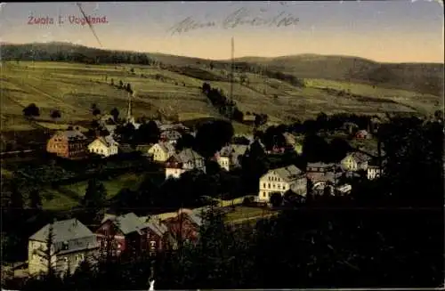 Ak Zwota Klingenthal im Vogtland Sachsen, Panorama