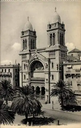 Ak Tunis Tunesien, Kathedrale