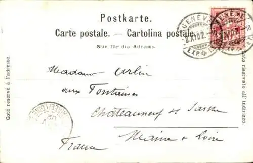 Ak Genf Genf Schweiz, Place Neuve