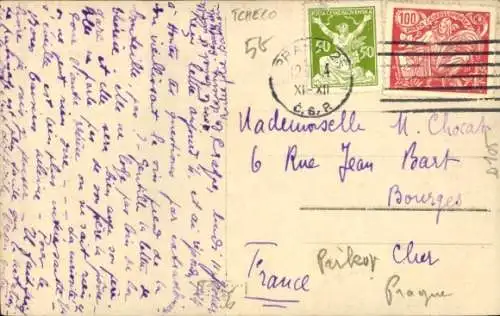 Ak Praha Prag Tschechien, Straßenpartie, Straßenbahnen