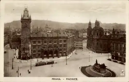 Ak Praha Prag, Radnice, Rathaus