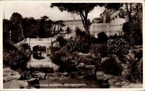 Ak Bournemouth Dorset England, Pavilion Gardens