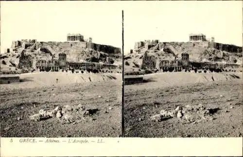 Stereo Ak Athen Griechenland, Akropolis