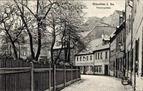 Ak Glauchau in Sachsen, Kaisergasse, Handlung