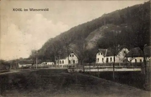 Ak Kogl im Wienerwald Sieghartskirchen in Niederösterreich, Ortspartie