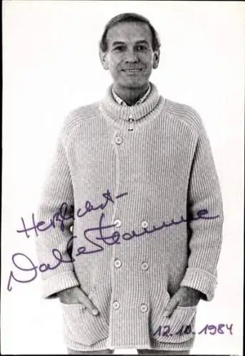 Ak Schauspieler Walter Flamme, Portrait, Autogramm