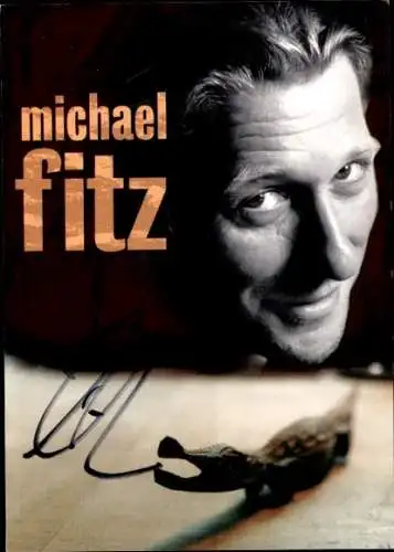 Ak Sänger Michael Fitz, Portrait, Autogramm
