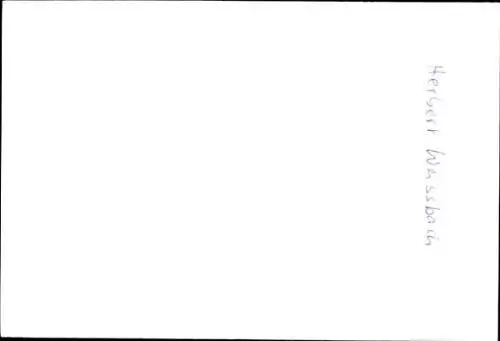 Ak Schauspieler Herbert Weißbach, Portrait, Autogramm