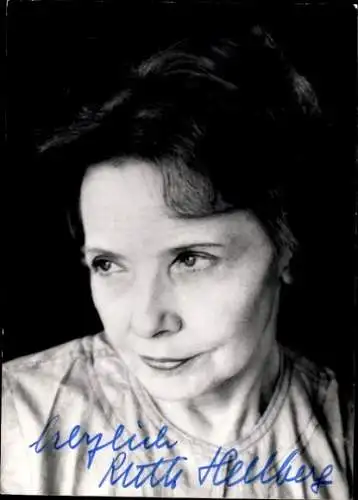 Ak Schauspielerin Ruth Hellberg, Portrait, Autogramm