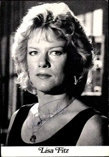 Ak Schauspielerin Lisa Fitz, Portrait, Autogramm