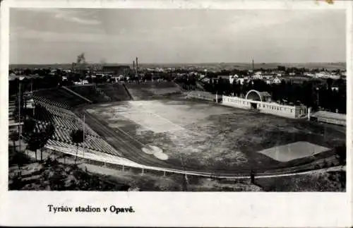 Foto Ak Opava Troppau Region Mährisch Schlesien, Stadion