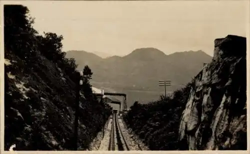 Ak Penang Malaysia, Landschaft mit Zahnradbahn