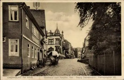 Ak Obernburg am Main Unterfranken, Gasthaus zum Karpfen