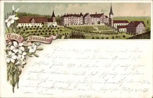 Litho Bonlanden Berkheim in Oberschwaben, Kloster