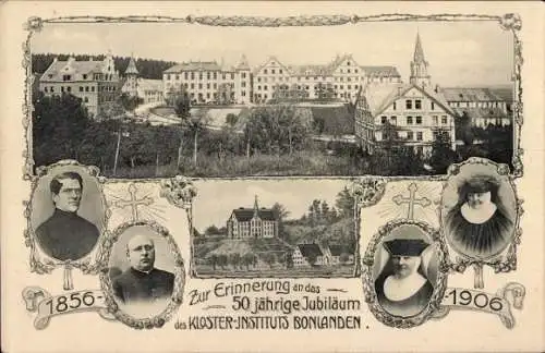 Ak Bonlanden Berkheim in Oberschwaben, 50jahrfeier Klosterinstitut 1906, Geistliche