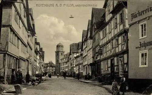 Ak Rotenburg an der Fulda, Breitenstraße, Bäckerei