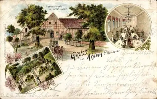 Litho Ahlem Hannover in Niedersachsen, Gastwirtschaft, Saal