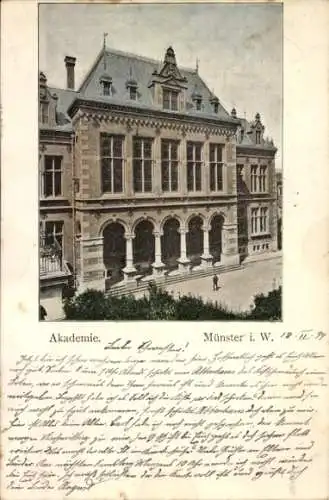 Ak Münster in Westfalen, Akademie