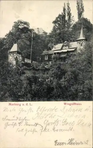 Ak Marburg an der Lahn, Wingolfhaus